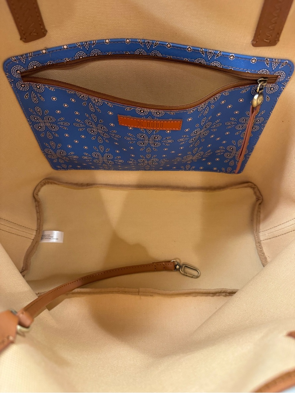HOBO Blue Floral-Print Tote with Matching Accessories 🫐 👖 - Picture 9 of 10